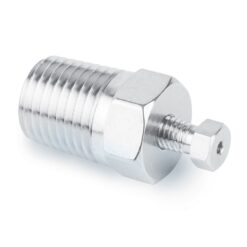 Valco Fitting, Male Pipe to Valco Internal Adaptor, 1/4" NPT male to 1/16" ZDV, 1.00 mm Bore, ea.