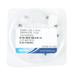 Ferrules, Capillary, Graphite, for Compression-Type Fittings, 1/16" x 0.8 mm ID, 10-pk.