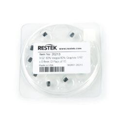 Ferrules, Capillary, Vespel/Graphite for 1/16" Compression-Type Fittings, VG2, 60% Vespel/40% Graphite, 1/16" x 0.8 mm ID, 10-pk.