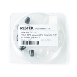 Ferrules, Vespel/Graphite, Reducing for 1/8-Inch Compression-Type Fittings, VG2, 60% Vespel/40% Graphite, 1/8" x 0.8 mm ID, 5-pk.