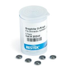 O-rings, Graphite, for splitless liners, for Shimadzu 2010, 2014, and 2030 GCs, 5-pk.