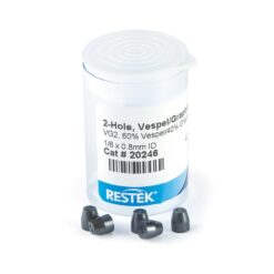 Ferrules, Two-Hole, Vespel/Graphite, Standard for 1/8-Inch Compression-Type Fittings, VG2, 60% Vespel/40% Graphite, 1/8" x 0.8 mm ID, 5-pk.