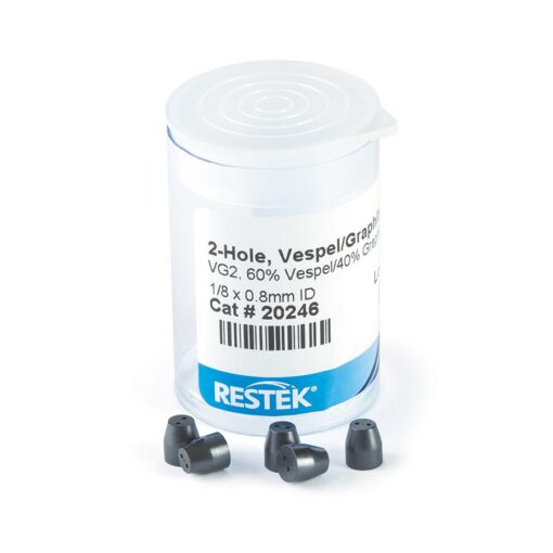 Vespel Insert Ferrules, Two-Hole, Vespel/Graphite, Standard for 1/8-Inch Compression ...