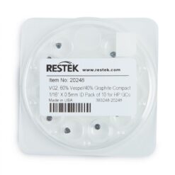 Ferrules, Vespel/Graphite, Compact, VG2, 60% Vespel/40% Graphite, 1/16" x 0.5 mm ID, for Agilent GCs, 10-pk.