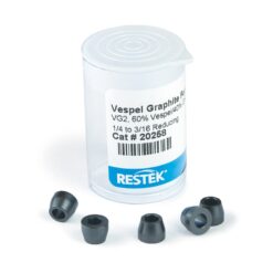 Ferrules, Vespel/Graphite, Reducing for 1/4-Inch Compression-Type Fittings, VG2, 60% Vespel/40% Graphite, 1/4" x 3/16", 5-pk.