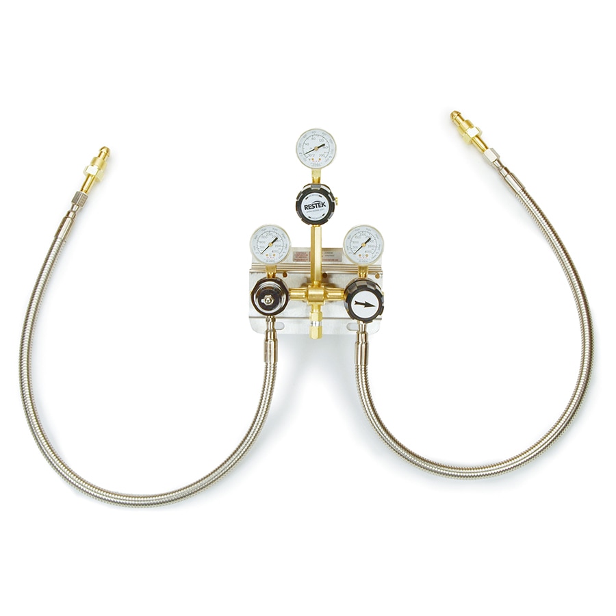 Automatic Switchover System with Line Regulator for Use with N2, He, Ar, CGA 580, Brass