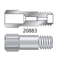 Alternative view of Capillary Column Nut, Stainless Steel, for Use w/Standard 1/16" Type Ferrules, for Agilent GCs (Except Intuvo); PerkinElmer Clarus 590/690 and GC2400 GCs; Thermo TRACE 1300/1310 and 1600/1610 GCs, 2-pk.