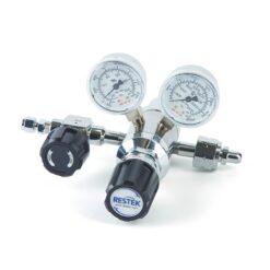 Dual-Stage, Ultra-High Purity Hydrogen Regulator CGA 350, Chrome-Plated Brass