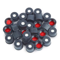 Screw-Thread Top Hat Caps and PTFE/Silicone Septa, Preassembled, 2.0 mL, 8 mm, 100-pk.