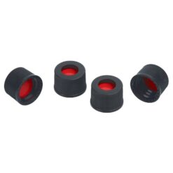 Screw-Thread, Big Mouth Vial Caps with PTFE/Silicone/PTFE Septa, 0.040", Black, Preassembled, 2.0 mL, 10 mm, 1000-pk.