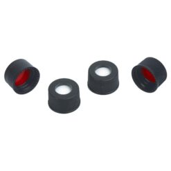 WISP 48 Screw-Thread Caps and Red PTFE/Silicone Septa, 4.0 mL, Preassembled, 1000-pk.