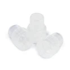 8 mm Starburst Snap Plug, Polyethylene, Clear, 1000-pk.