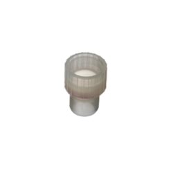 8 mm Starburst Snap Plug, Polyethylene, Silicone-Lined, Clear, 200-pk.