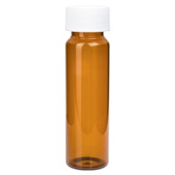 Precleaned Volatile Organic Analyte (VOA) Sampling Vials, 40 mL, 24-400 Screw-ThreadOpen Top with 0.125" PTFE/Silcone Septa, Amber, 72-pk.