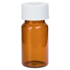 Precleaned Volatile Organic Analyte (VOA) Sampling Vials, 20 mL, 24-400 Screw-Thread Open Top with 0.125" PTFE/Silcone Septa, Amber, 72-pk.