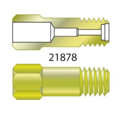 Alternative view of Capillary Column Nut, Brass, for Compact Ferrules, for Agilent GCs (Except Intuvo); PerkinElmer Clarus 590/690 and GC2400 GCs; Thermo TRACE 1300/1310 and 1600/1610 GCs, 2-pk.