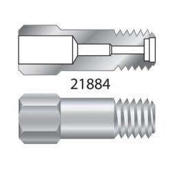 Alternative view of Capillary Column Nut, Stainless Steel, for Compact Ferrules, for Agilent GCs (Except Intuvo); PerkinElmer Clarus 590/690 and GC2400 GCs; Thermo TRACE 1300/1310 and 1600/1610 GCs, 2-pk.