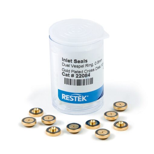 Dual Vespel Ring Cross Disk Inlet Seals, 0.8 mm, Gold-Plated, for ...