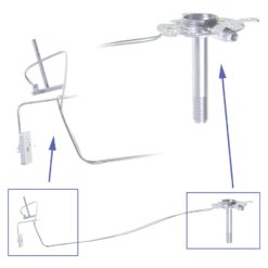 Alternative view of Shell Weldment, Stainless Steel, for Agilent 7890 GCs with EZ Twist Top Injection Ports
