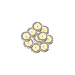 Dual Vespel Ring Inlet Seals, 0.8 mm, Gold-Plated, for Thermo TRACE 1300/1310, 1600/1610 and PerkinElmer Clarus 590/690 GCs, 10-pk.