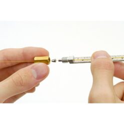 Alternative view of Capillary Installation Gauge, for Scion/Bruker/Varian GCs, for use with 1/16" ferrules