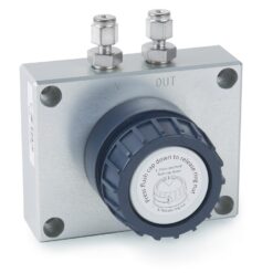 SGT Baseplate, Single Position for One-SGT Cartridge Filter, 1/8" Stainless-Steel Fittings