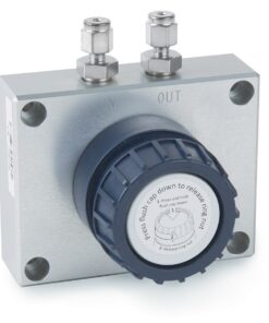SGT Baseplate, Single Position for One-SGT Cartridge Filter, 1/8" Stainless-Steel Fittings