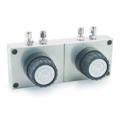 SGT Baseplate, Two Position for Two-SGT Cartridge Filters, 1/8" Stainless-Steel Fittings