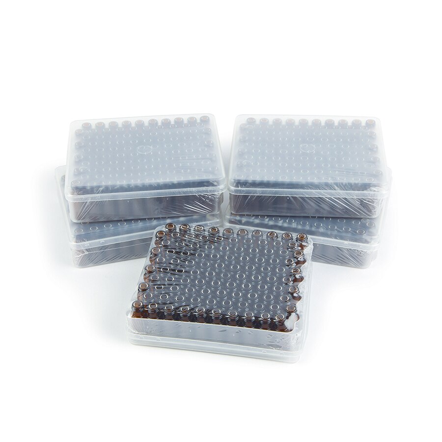 Interlock Vials, 300 µL, 9 mm Screw-Thread, Amber, 500-pk.