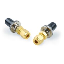 Click-On In-line Super Clean Connectors, 1/4" Brass, 2-pk.