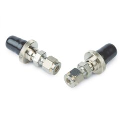 Click-On In-line Super Clean Connectors, 1/4" Stainless Steel, 2-pk.