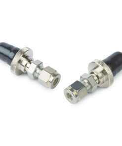 Click-On In-line Super Clean Connectors, 1/4" Stainless Steel, 2-pk.