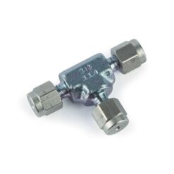 Swagelok Fitting, 1/16" Tee, Siltek/Sulfinert Treated, ea.