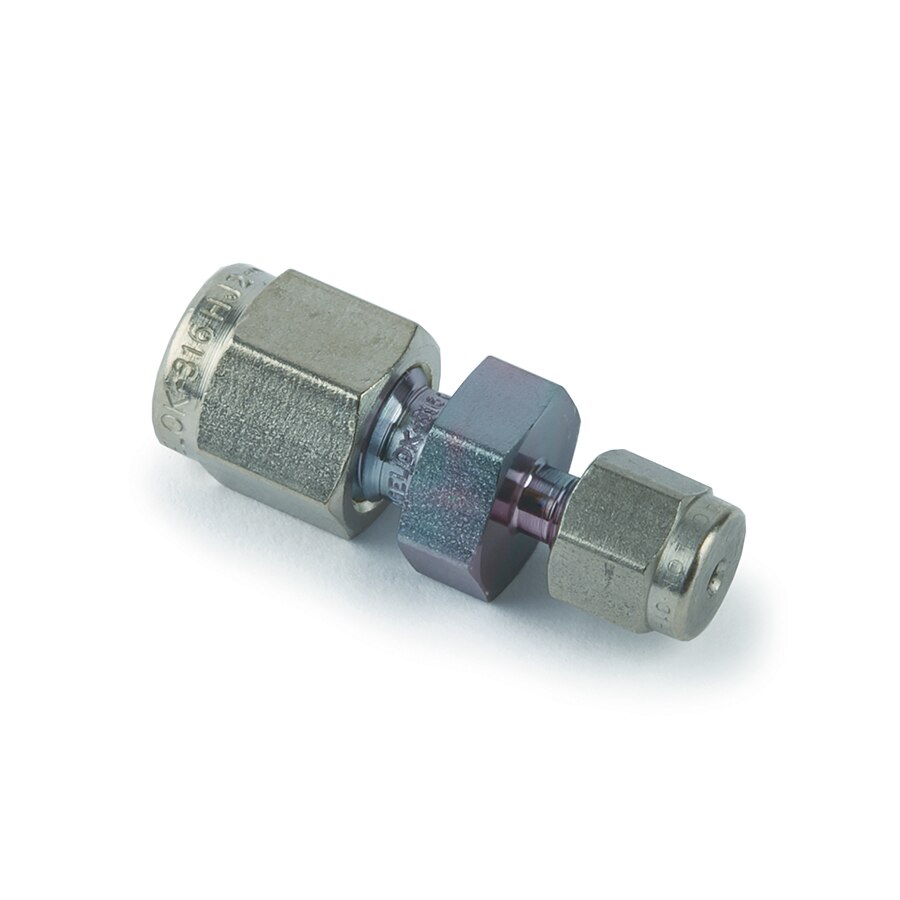 Swagelok Fitting, 1/8" to 1/16" Reducing Union, Siltek/Sulfinert Treated, ea.