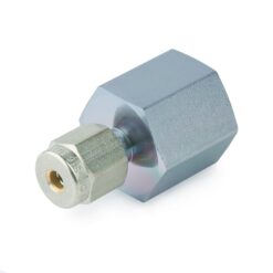 Swagelok Fitting, 1/8" to 1/4" NPT Female Connector, Siltek/Sulfinert Treated, ea.