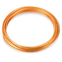 Cleaned Copper Tubing, 1/4" OD x 0.190" ID, 0.030" Wall, 50 ft Roll