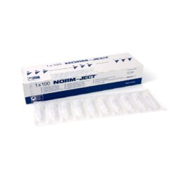 Norm-Ject Plastic Syringe, 3 mL Luer Slip Centric Tip, 100-pk.