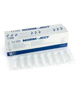 Norm-Ject Plastic Syringe, 5 mL Luer Slip Centric Tip, 100-pk.
