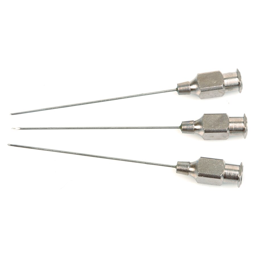 Luer Syringe Needles for 100 µL A2 Gas-Tight Syringes, 22ga, (0.028" OD x 0.005" ID x 2"), 3-pk.