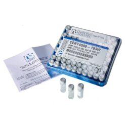 Certified Autosampler Screw-Thread Vial Kit, Bonded PTFE/Silicone Slit Septa, Clear w/Marking Spot, w/Cap, Assembled 2.0 mL, 100-pk.