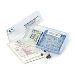Certified Autosampler Screw-Thread Vial Kit, Bonded PTFE/Silicone Septa, Clear w/Marking Spot, w/Cap, Unassembled 2.0 mL, 100-pk.