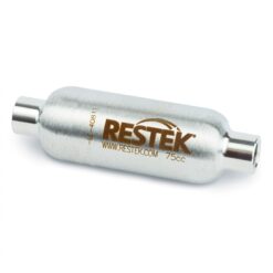 High-Pressure Sample Cylinder, 75 cc, 1800 psig, 1/4" Female NPT Threads, 304L Stainless Steel, Uncoated