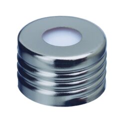 Magnetic Screw-Thread Headspace Caps, 18 mm and Red PTFE/Silicone, 1.9 mm thick Septa, 100-pk.