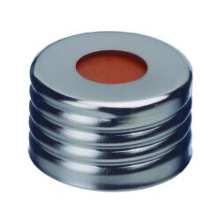 Magnetic Screw-Thread Headspace Caps, 18 mm and PTFE/Red Chlorobutyl Septa, 100-pk.