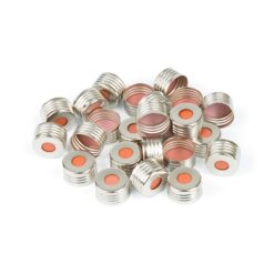 Magnetic Screw-Thread Headspace Caps, 18 mm and PTFE/Red Chlorobutyl Septa, 1000-pk.