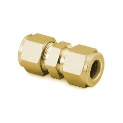 Swagelok Fitting, 1/8" Union, Brass, 5-pk.