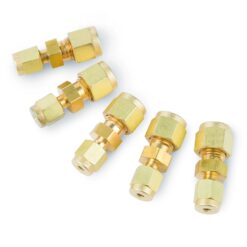 Swagelok Fitting, 1/4" to 1/8" Reducing Union, Brass, 5-pk.