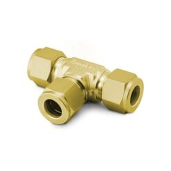 Swagelok Fitting, 1/16" Tee, Brass, 2-pk.