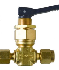 Swagelok Toggle Shutoff Gas Valve, 1/8" Toggle, Brass, ea.