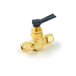 Swagelok Toggle Shutoff Gas Valve, 1/4" Toggle, Brass, ea.